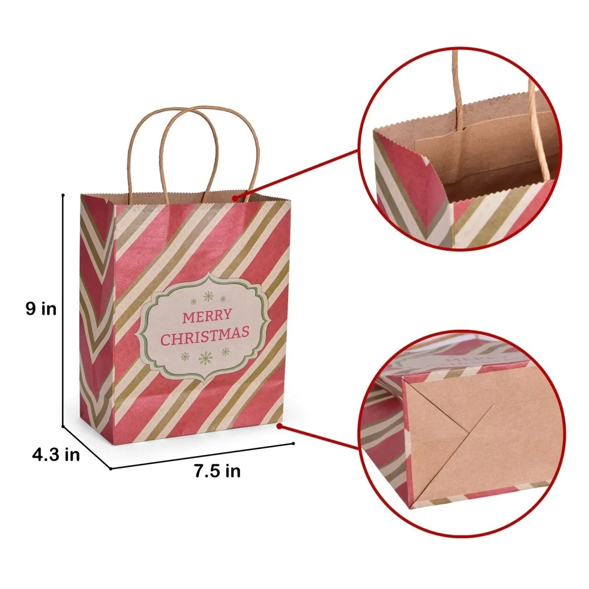 Christmas Gift Bags- Holiday Mix-Wholesale