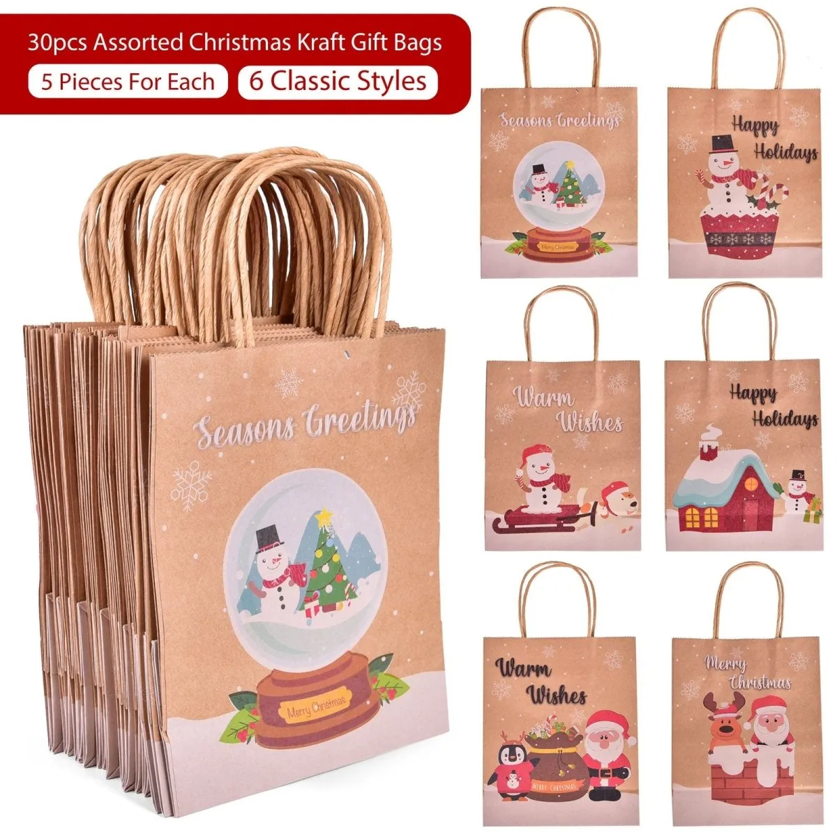 Christmas Gift Bags-Santa Collection
