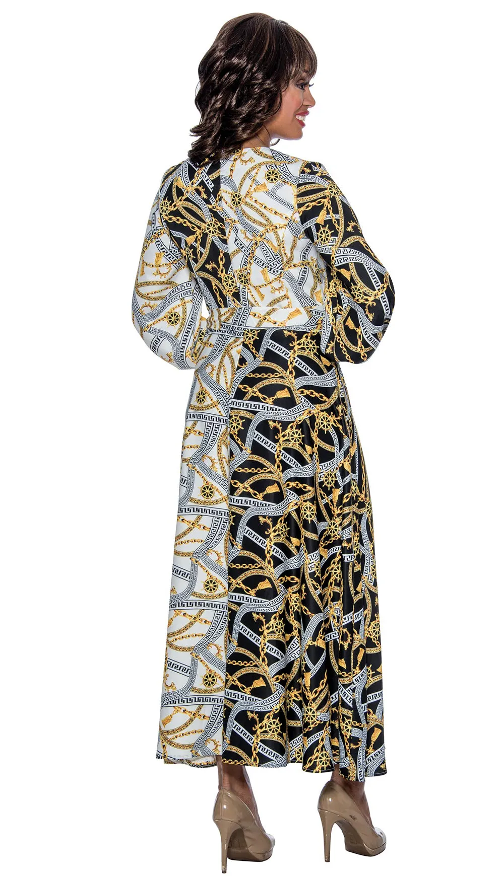 Church Dress By Nubiano 1241C-Multi