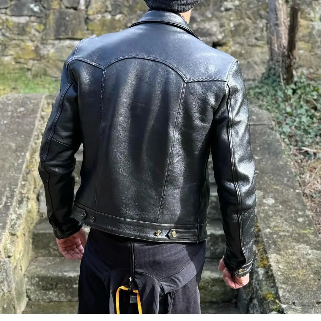 Classic Black Leather shirt