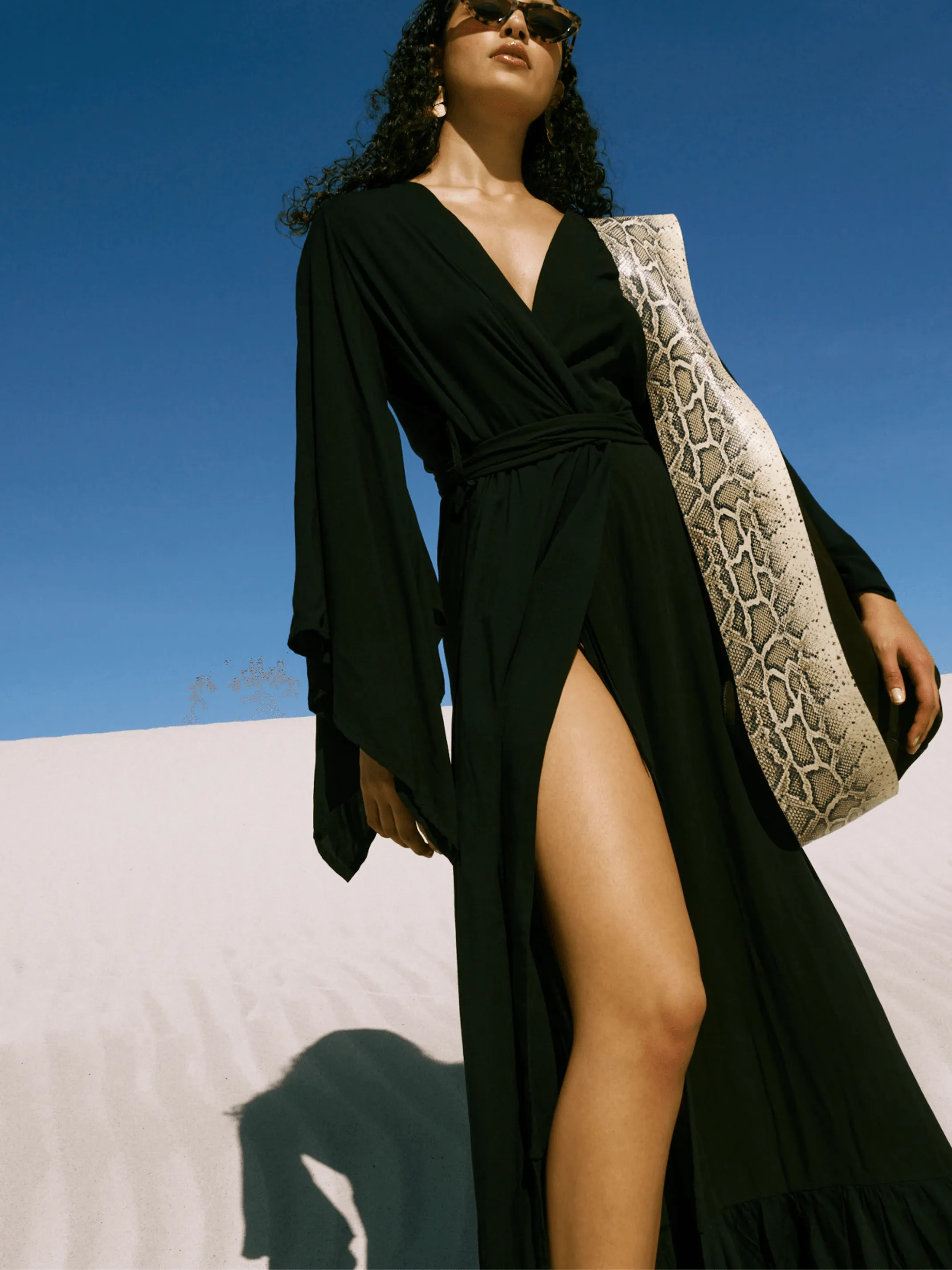 Coco Wrap Dress - Black