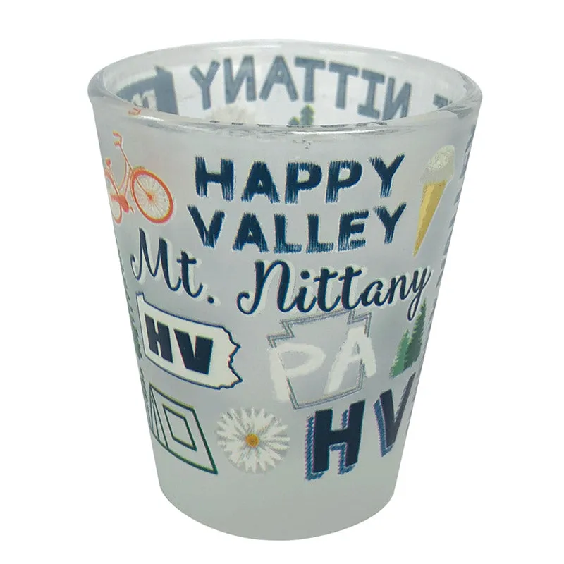 Color Wrap Happy Valley PA Shot Glass