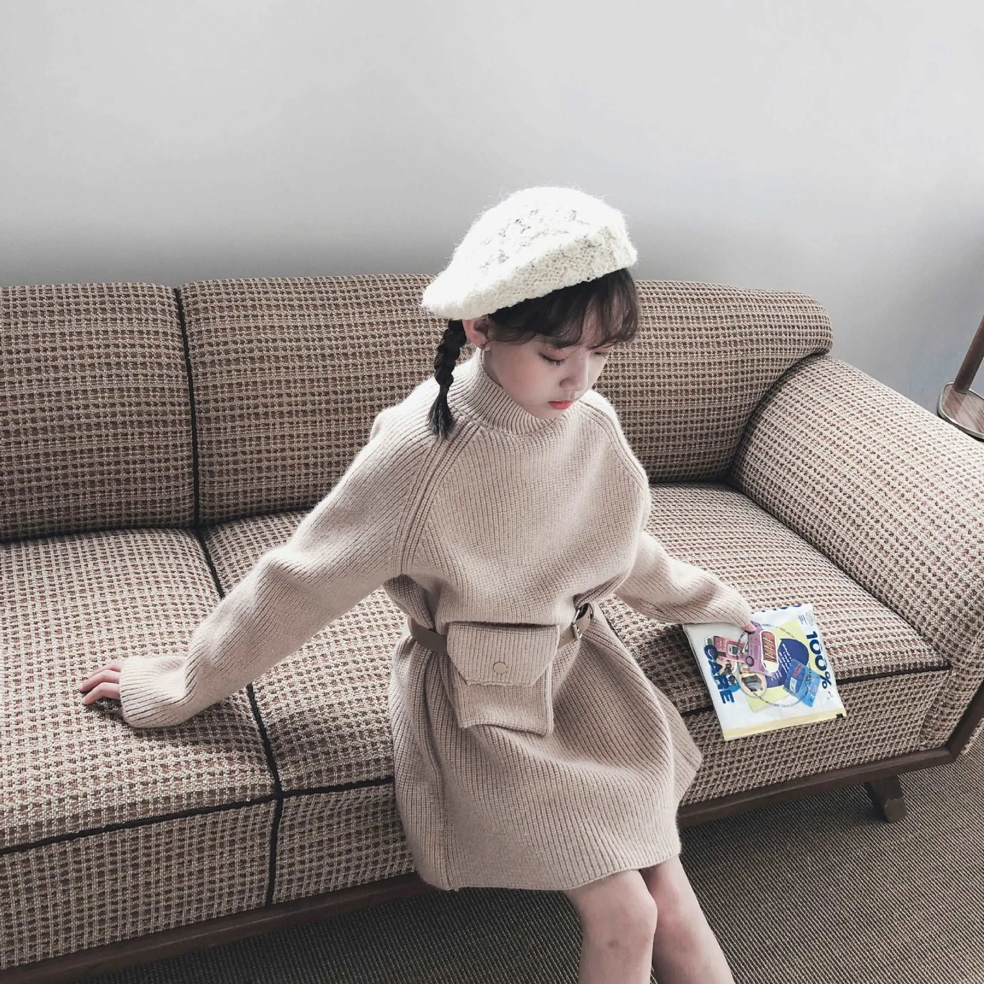 Cosmic Comfort: Big Kids Organic Dress