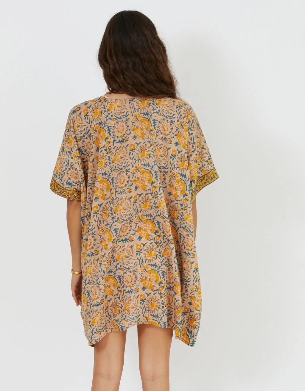 Cotton Yoga Kimono - Saffron