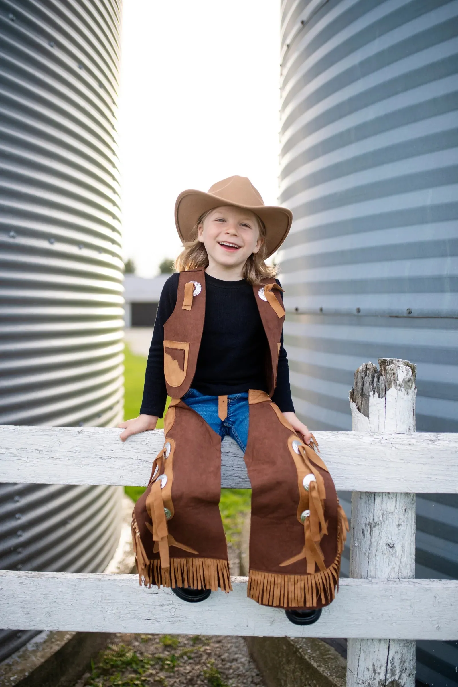 Cowboy Vest & Chaps (Size 7-8)