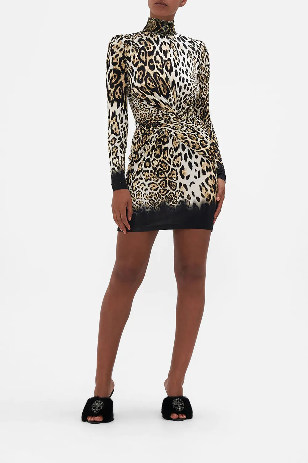 CROSS FRONT MINI DRESS COOL FOR CATS