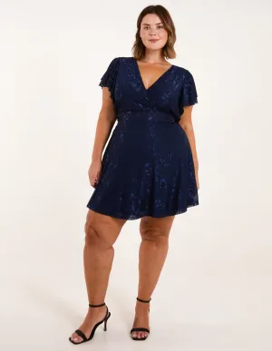 Curve Mesh Wrap Dress
