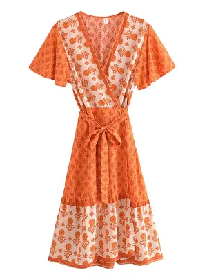 DANELLA Mini Wrap Dress