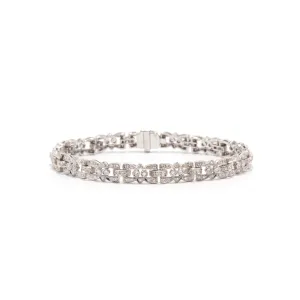 Deco-style Diamond Bracelet
