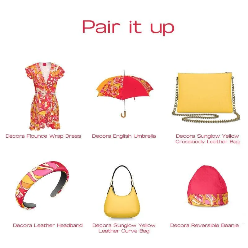 Decora Flounce Wrap Dress