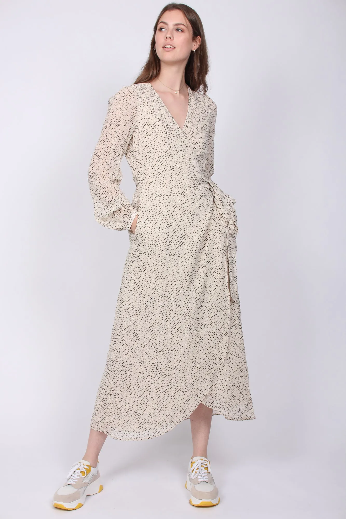 Delicate Wrap Dress - Frost