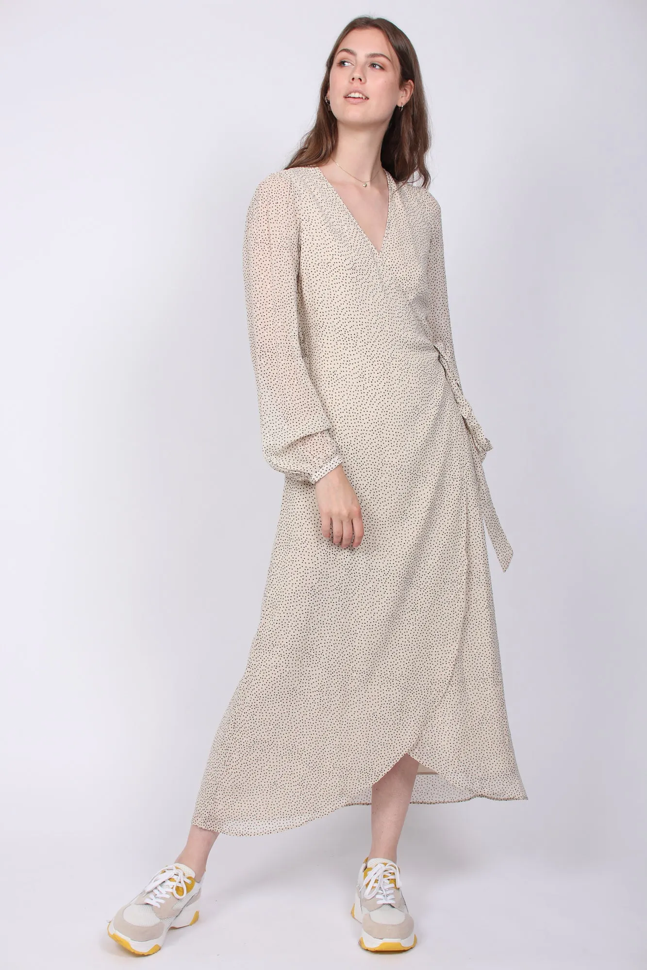 Delicate Wrap Dress - Frost