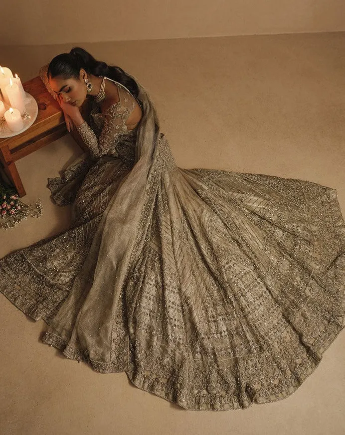 Designer Kundan Net Lehenga Shirt for Indian Bridal Wear