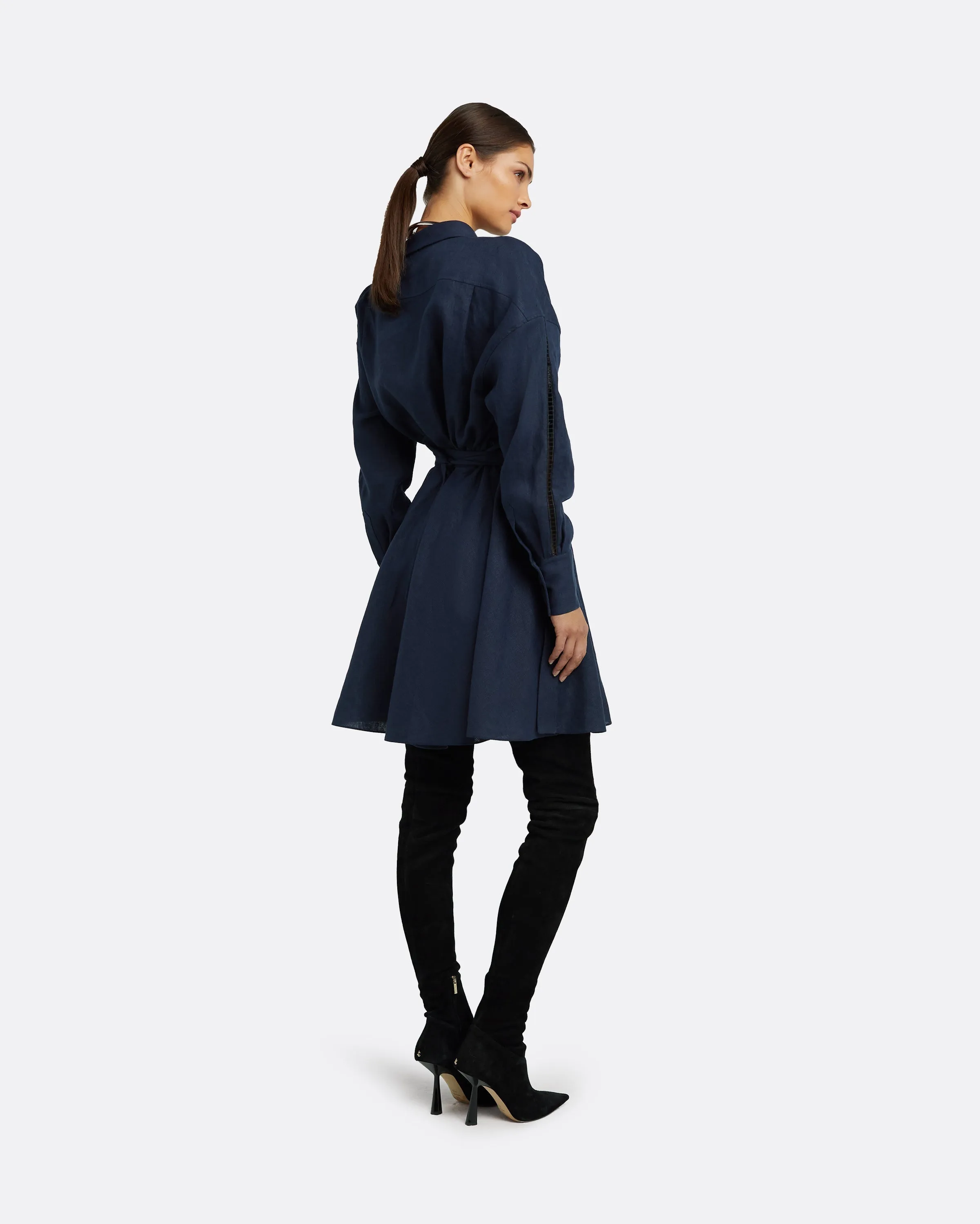 Dessie Navy Short Dress