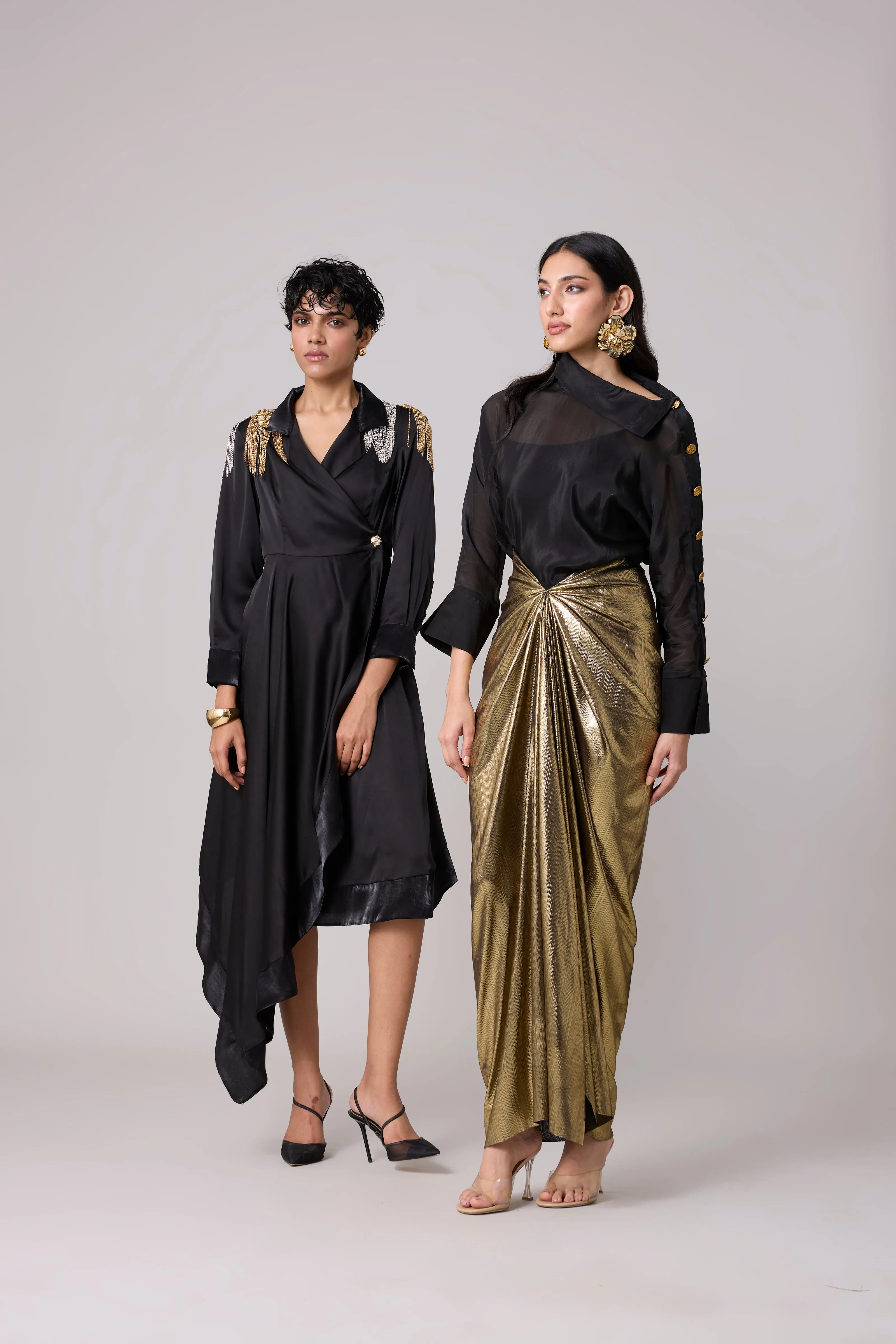 Diana Wrap Dress - Black