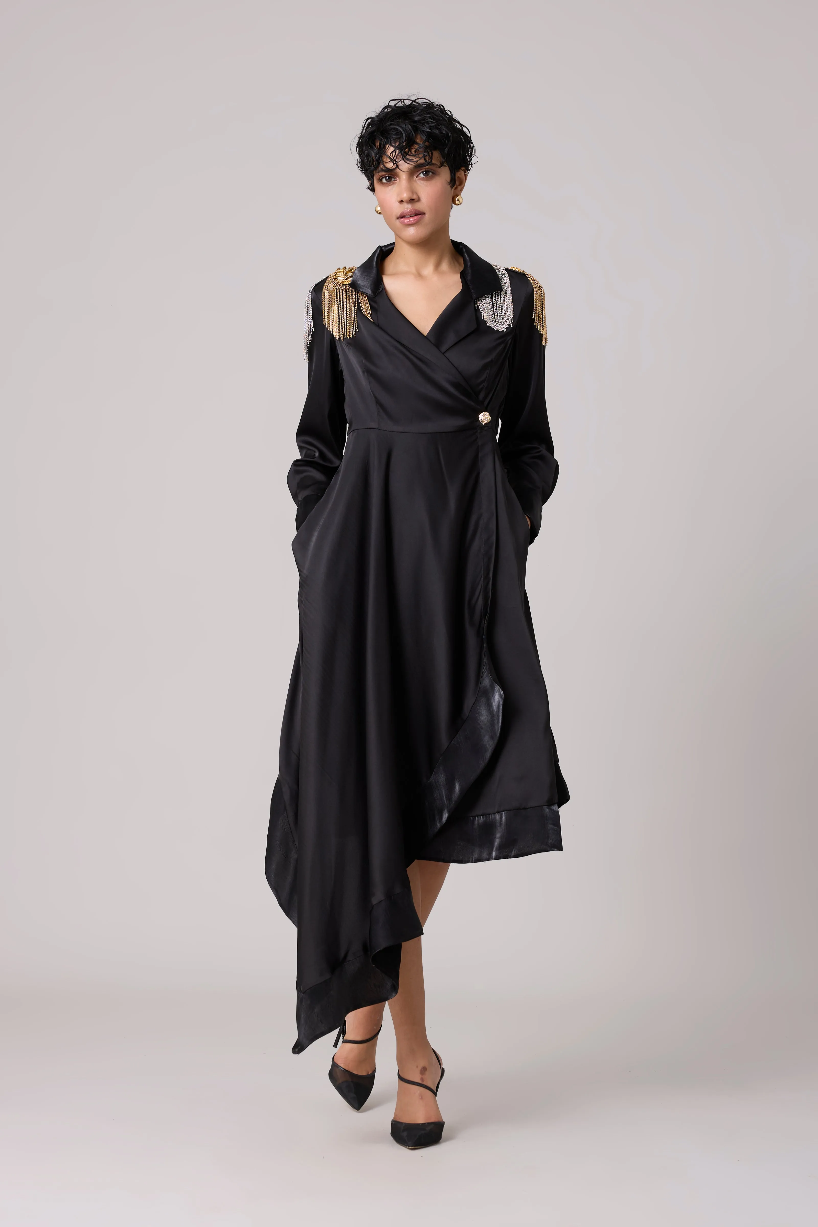 Diana Wrap Dress - Black