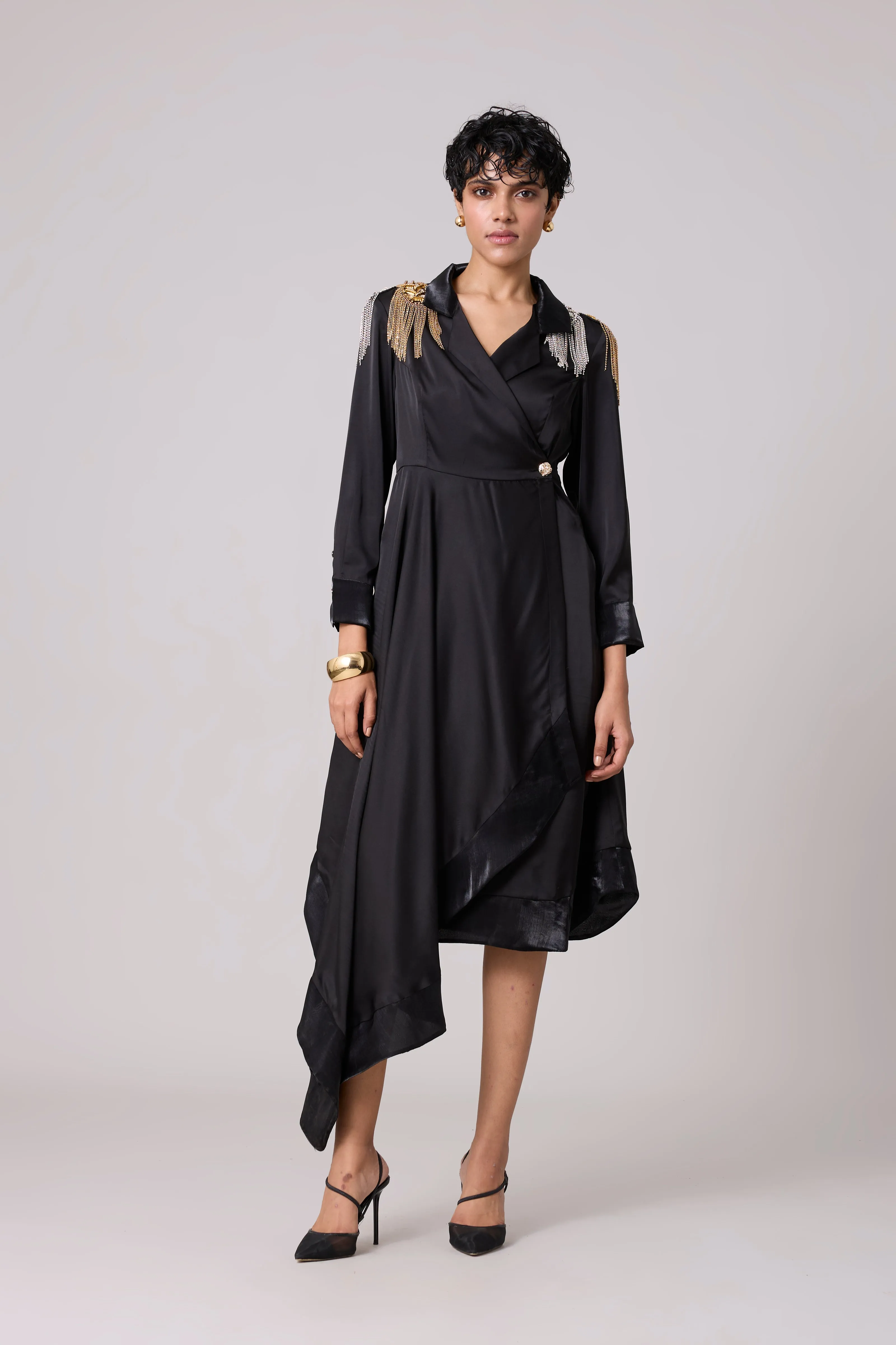 Diana Wrap Dress - Black
