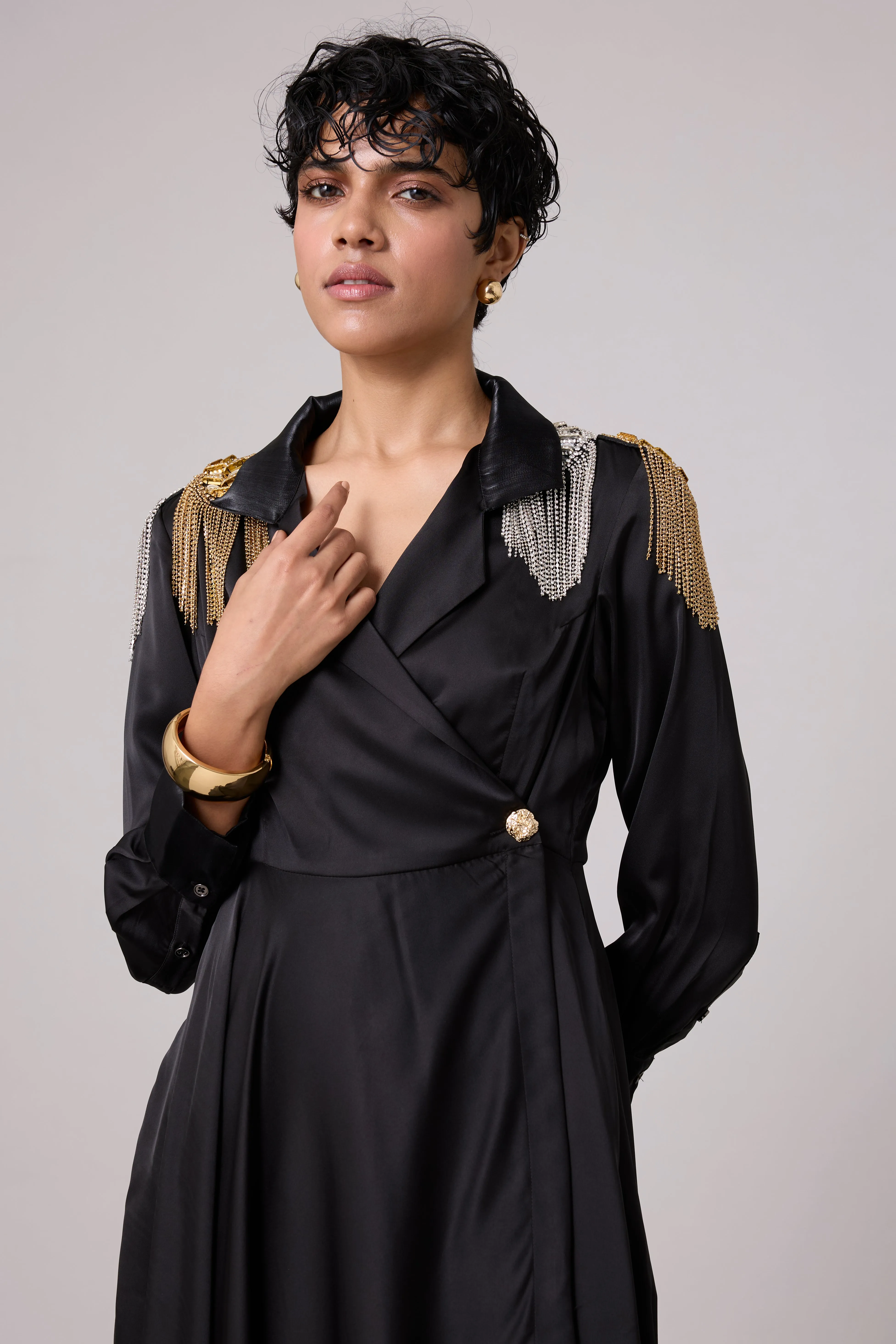 Diana Wrap Dress - Black