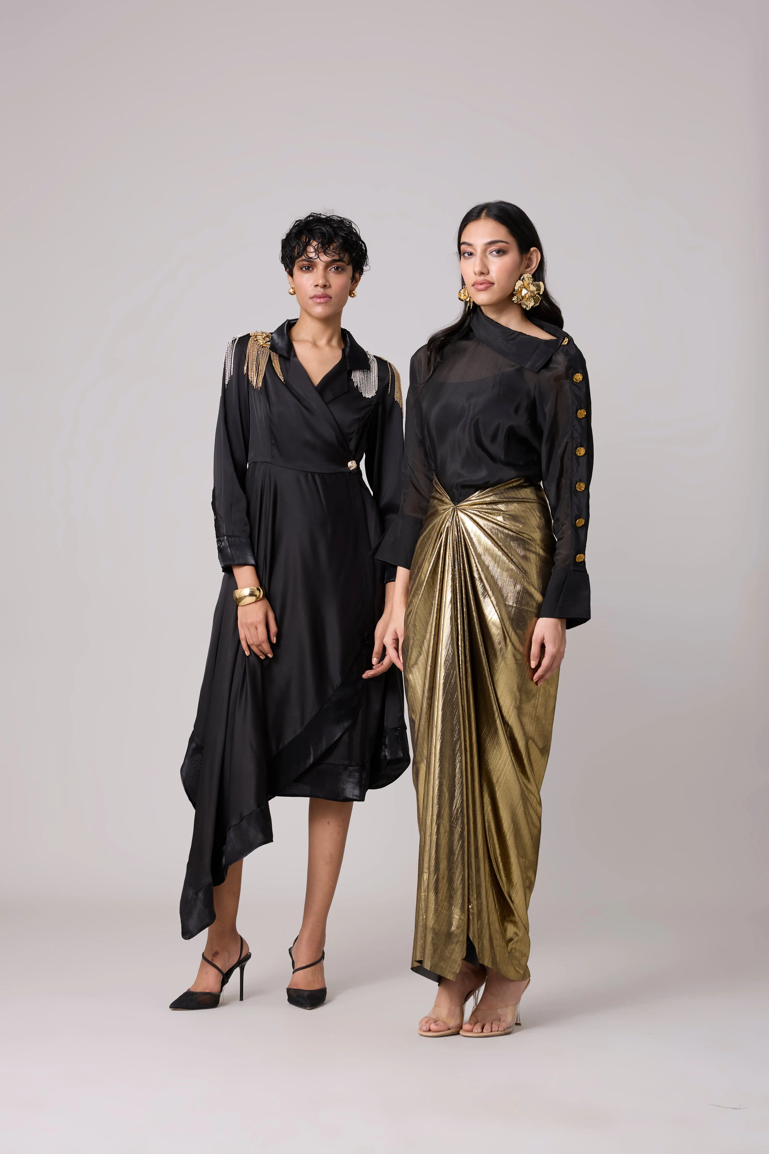 Diana Wrap Dress - Black