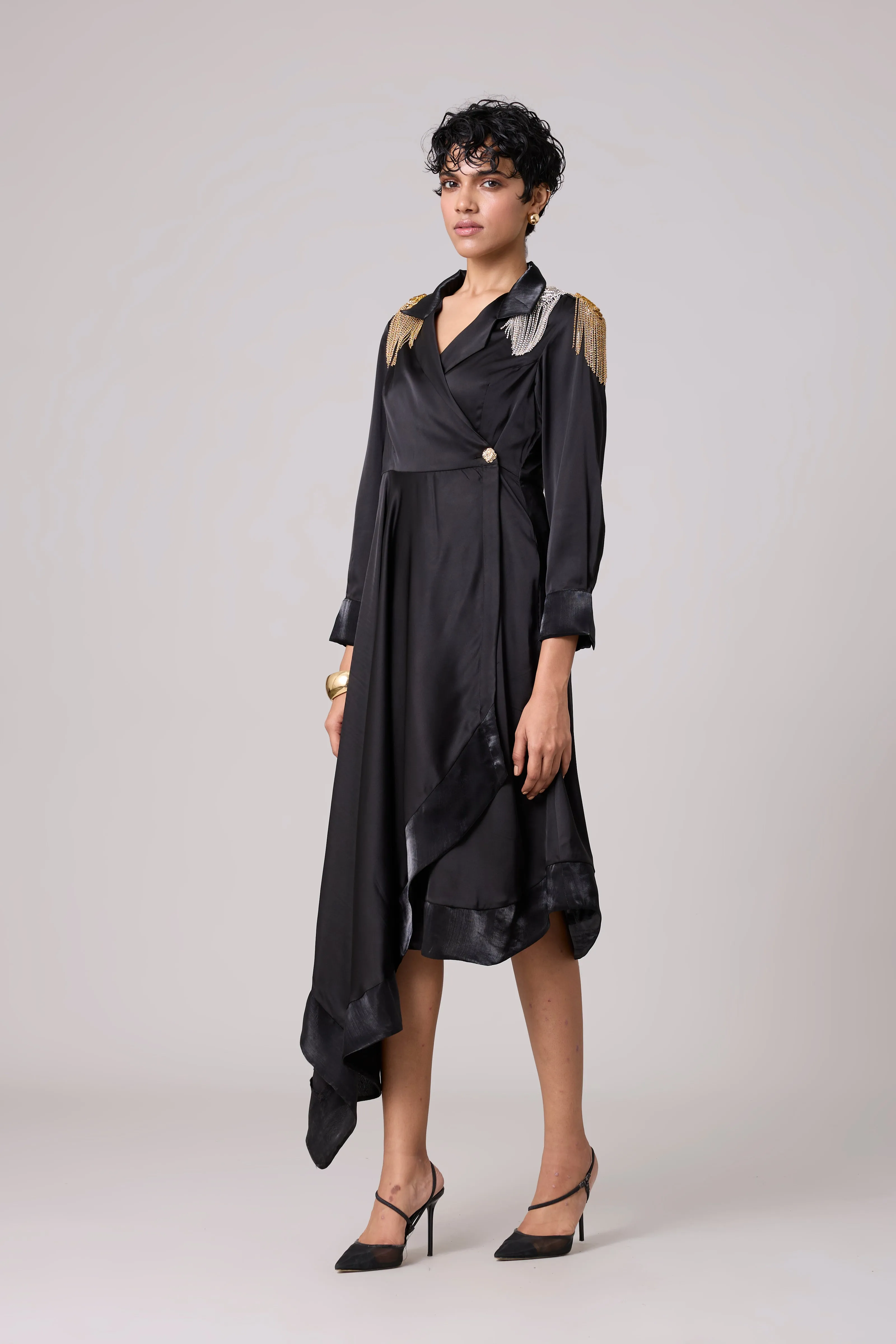 Diana Wrap Dress - Black