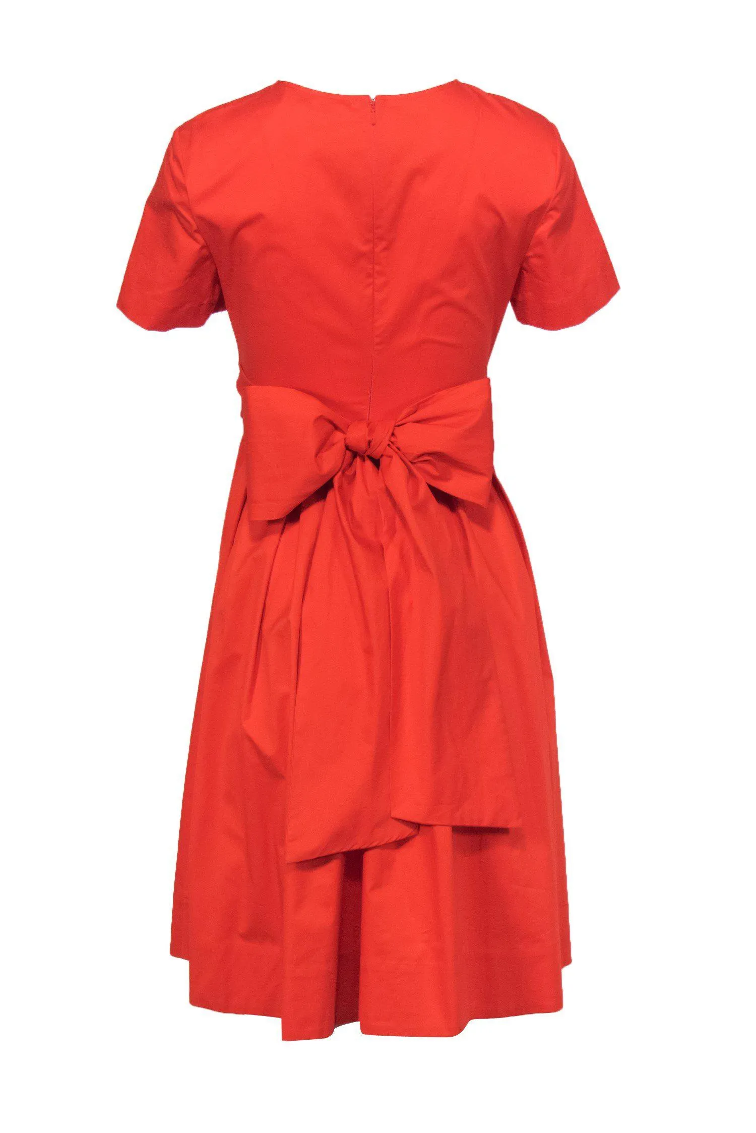 Diane von Furstenberg - Bright Orange Wrap Midi Dress Sz XXS