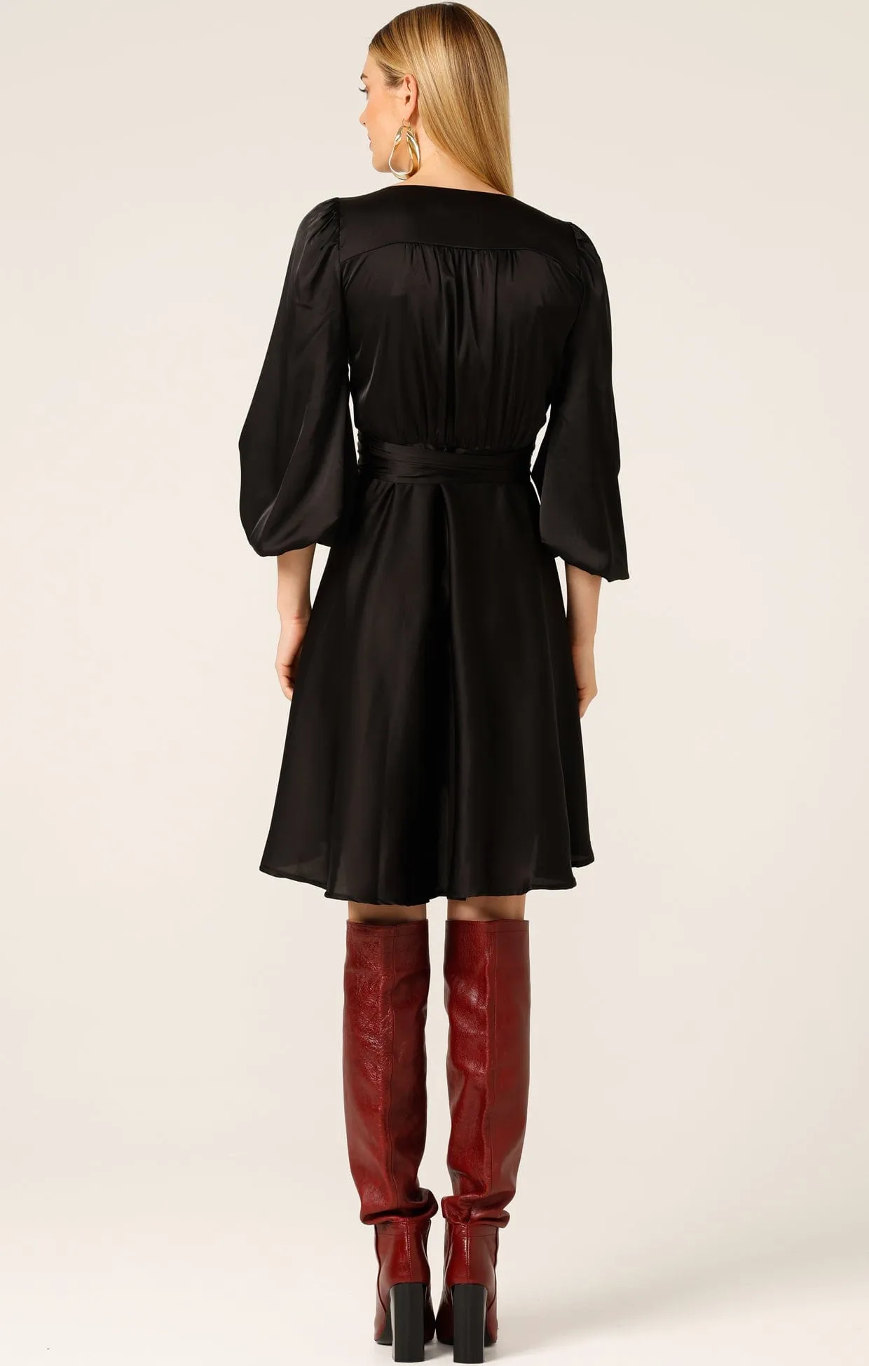 DIMMI WRAP MINI DRESS