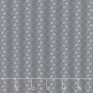 Dove - Tumbling Flowers Coal Yardage