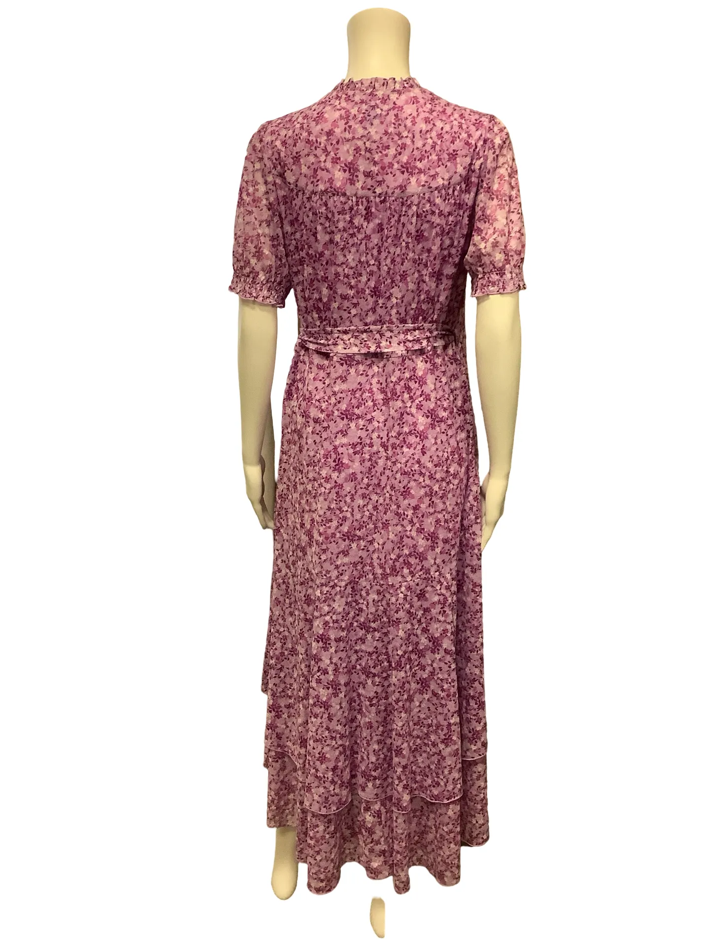 Draper James Maxi Length Wrap Floral Print Dress Size: S