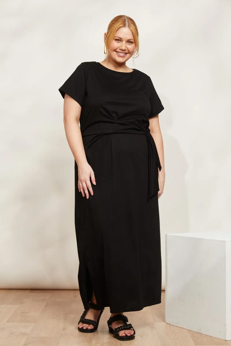 Eb & Ive - Verano Tie Dress - Sable