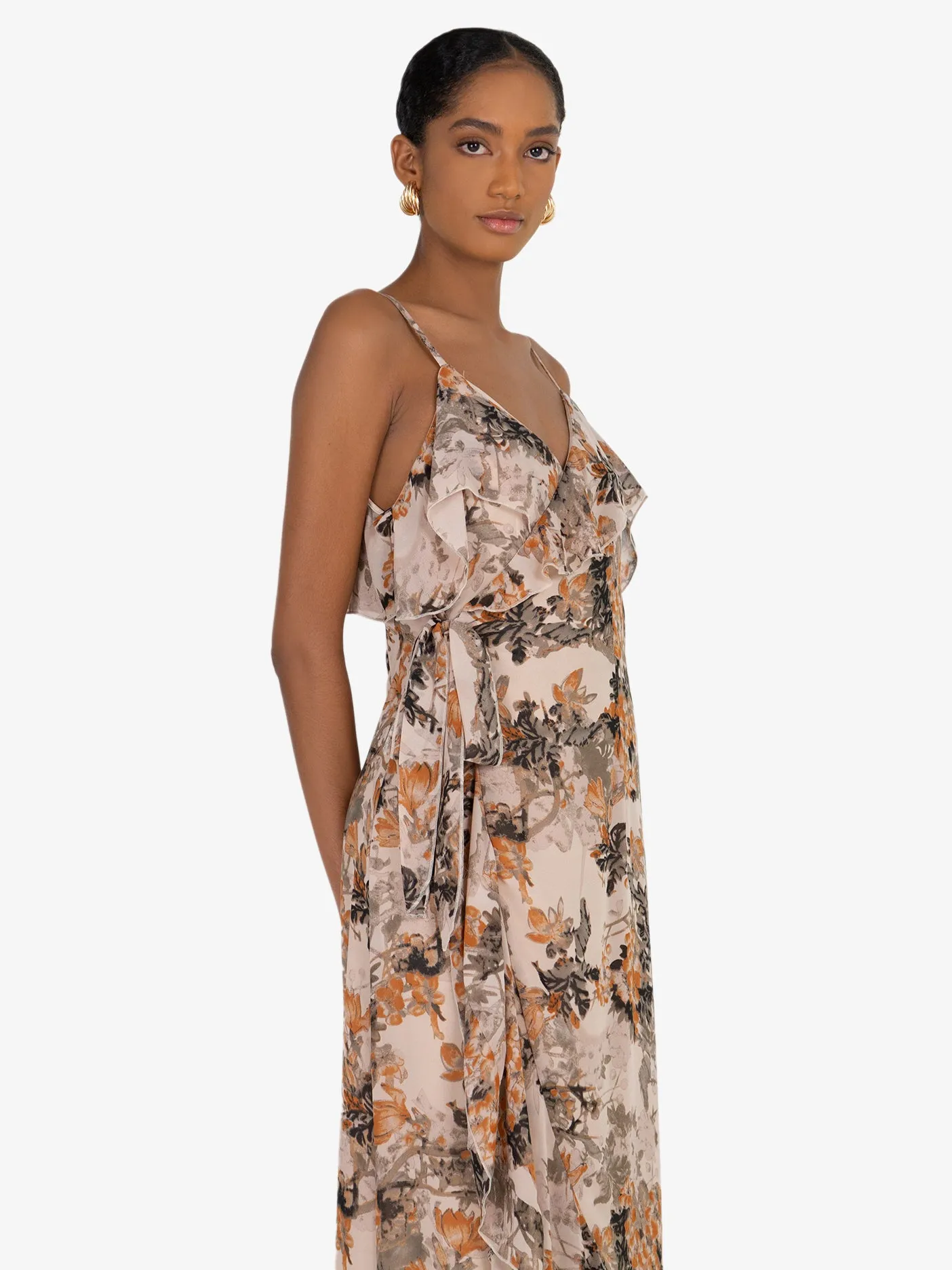 Eleonor Wrap Floral Dress