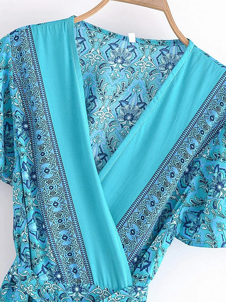 ELISSA Wrap Mini Dress