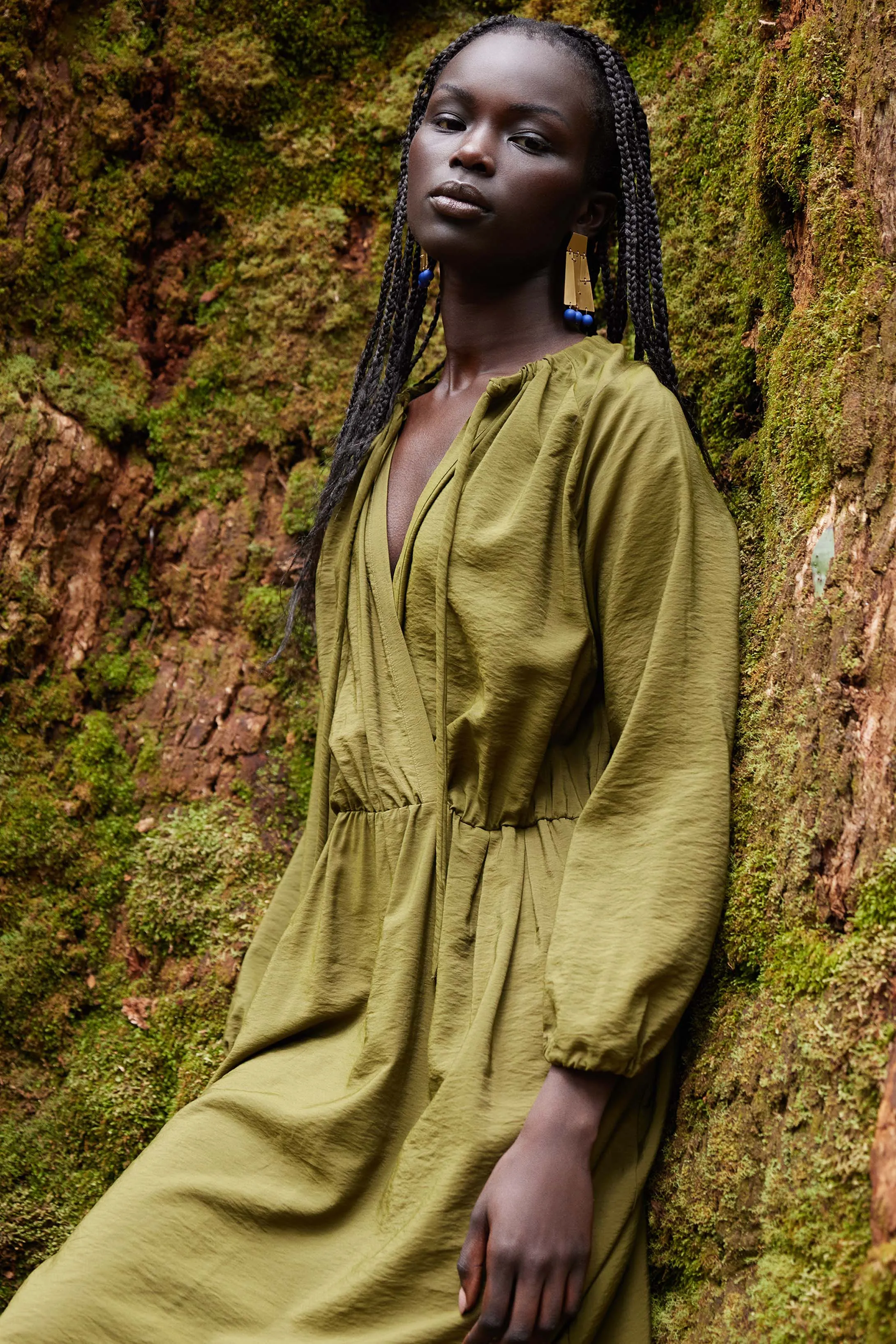 ELK Etne Dress - Dark Olive