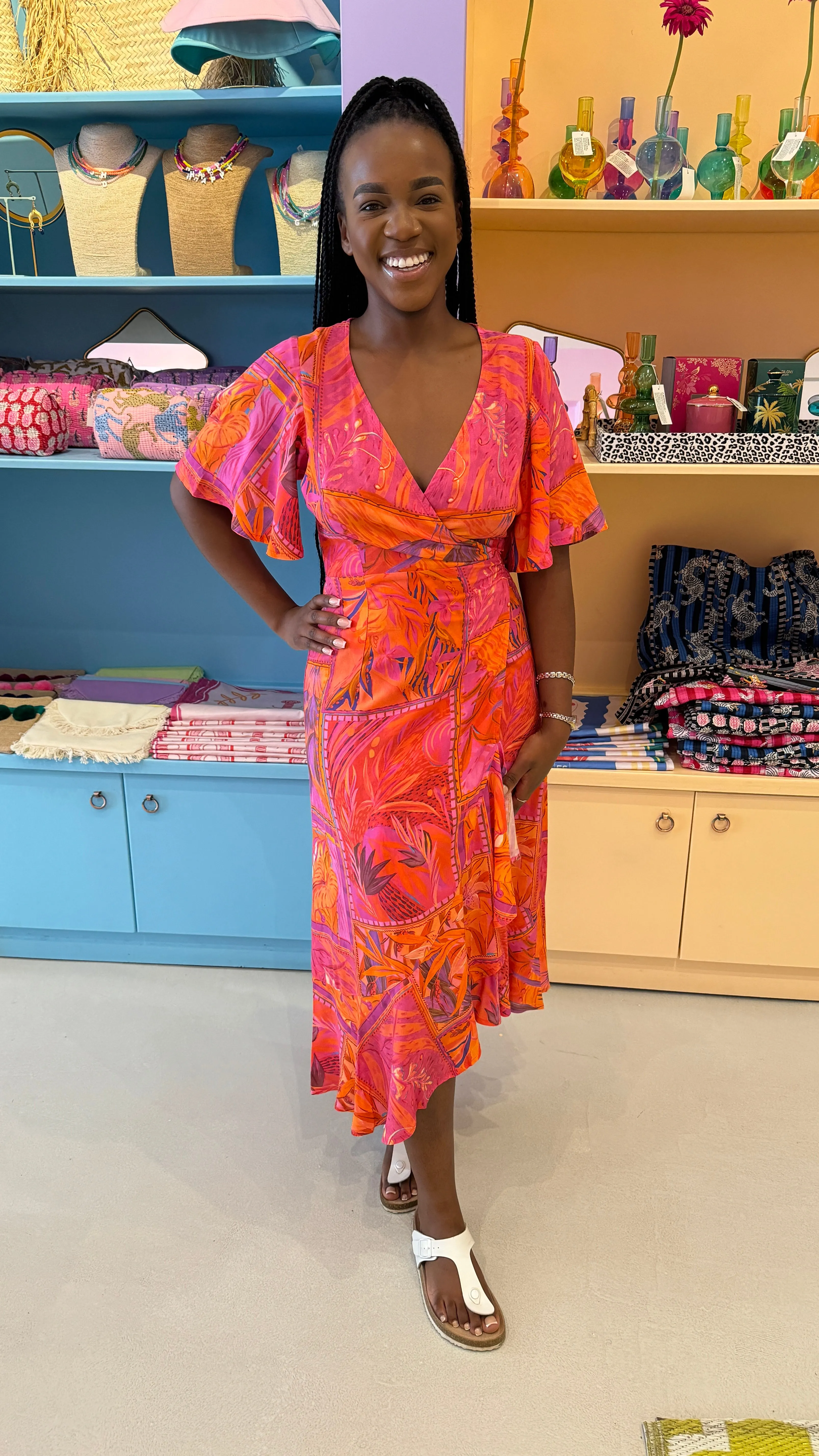 Em Wrap Dress - Pink