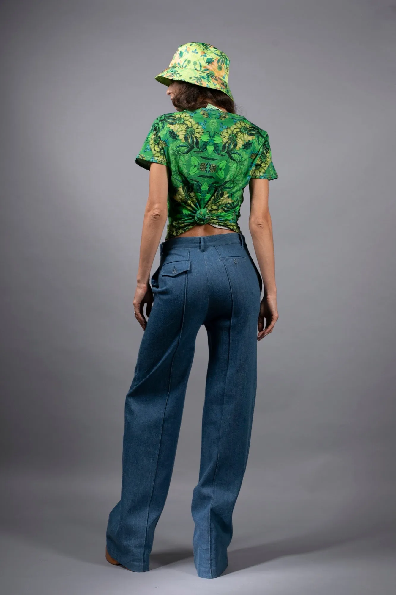 EMERALD GREEN FLORAL T-SHIRT