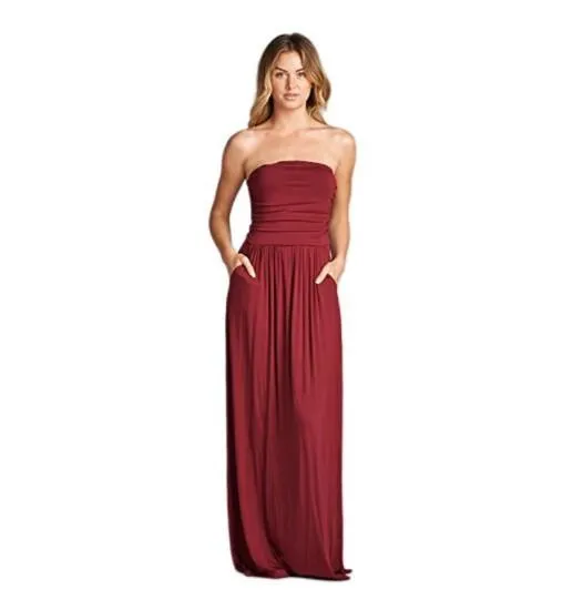 Europe Women Strap Casual Pocket Dress