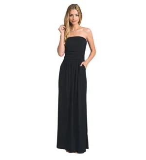 Europe Women Strap Casual Pocket Dress