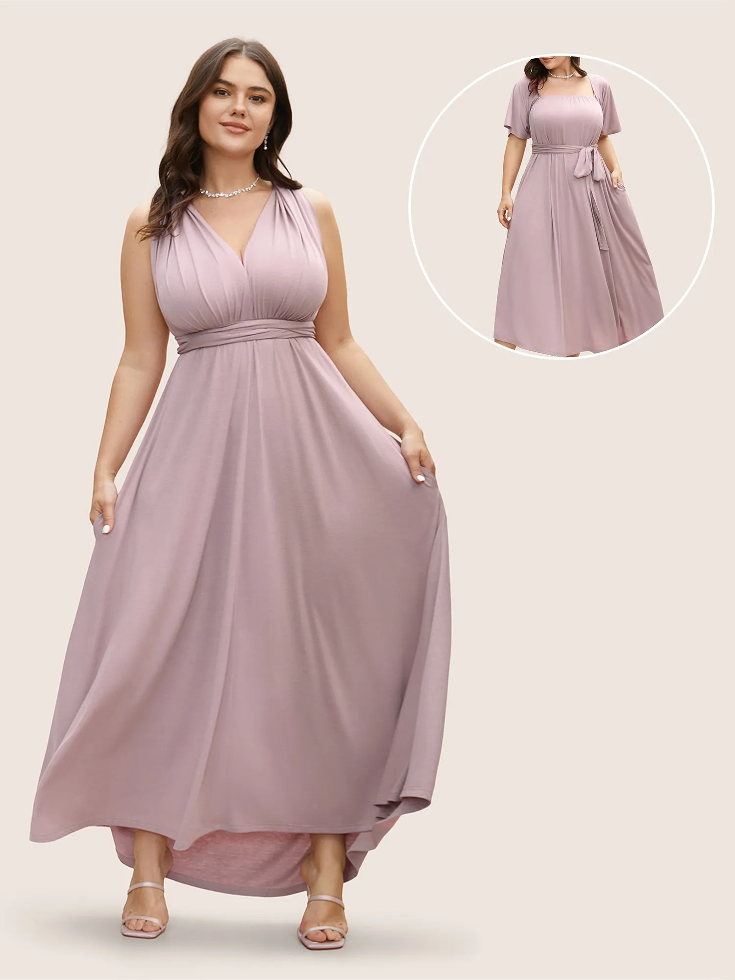 Everywhere Dress - Monochromatic Wrap Dress