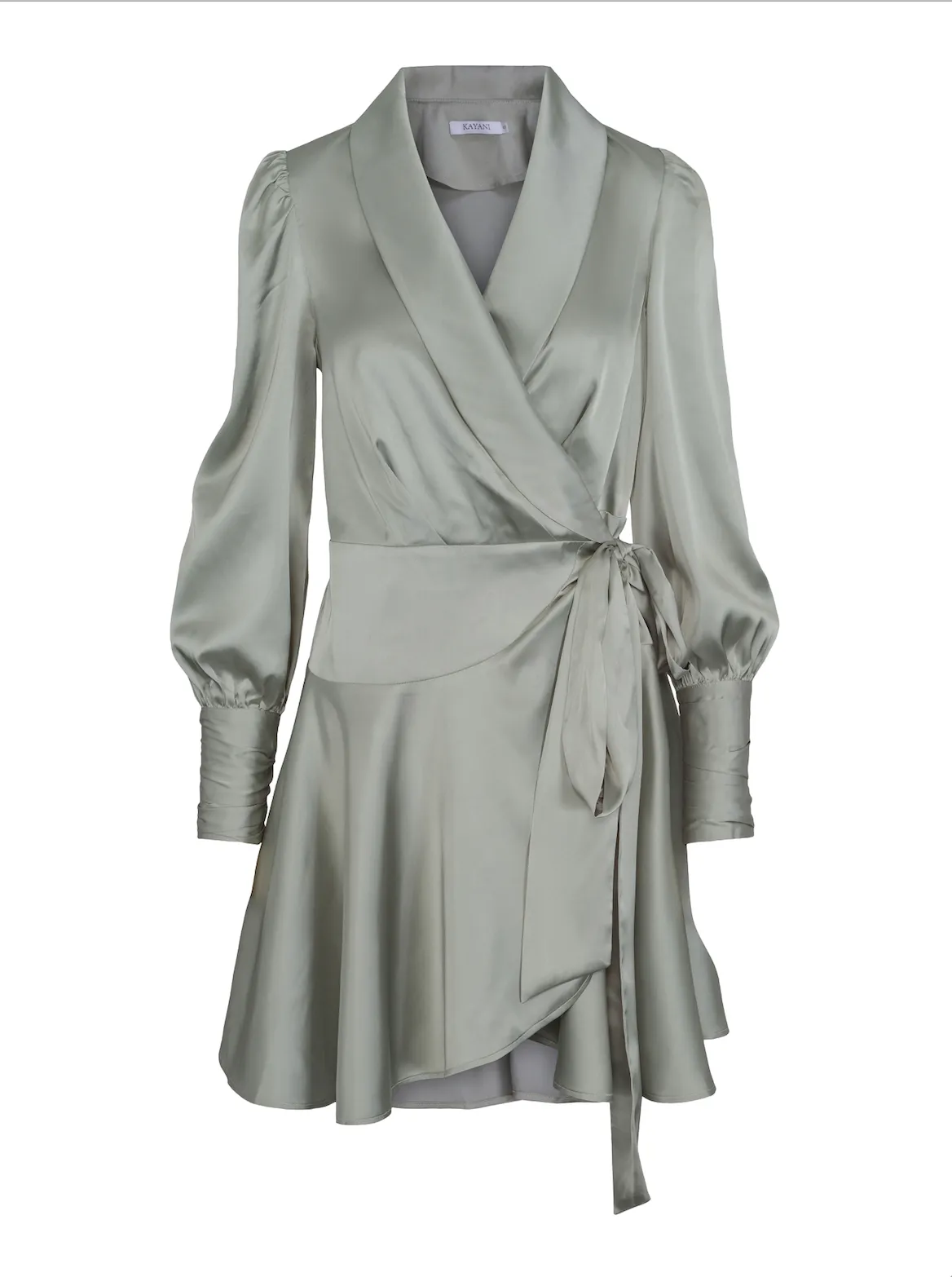 Farah Satin Wrap Dress