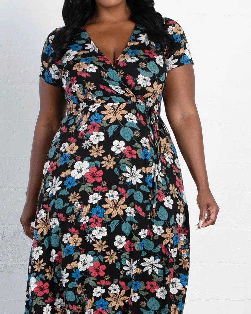 Farrah Faux Wrap Dress - Sale!
