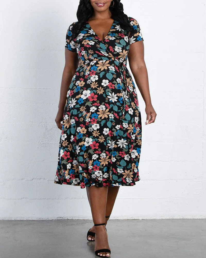 Farrah Faux Wrap Dress - Sale!