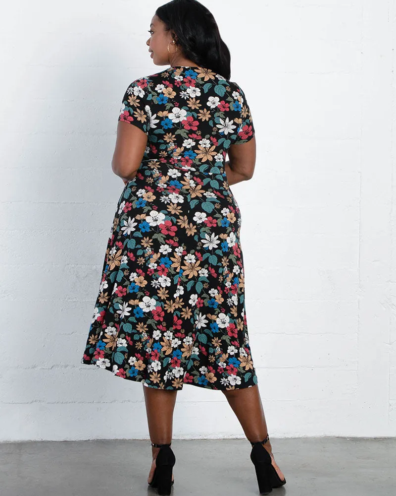 Farrah Faux Wrap Dress - Sale!