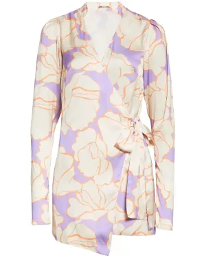 Fiji Wrap Dress in Wisteria