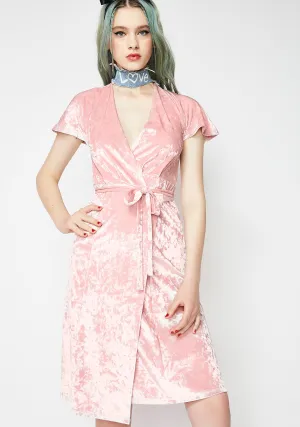 Flirt Back Wrap Dress