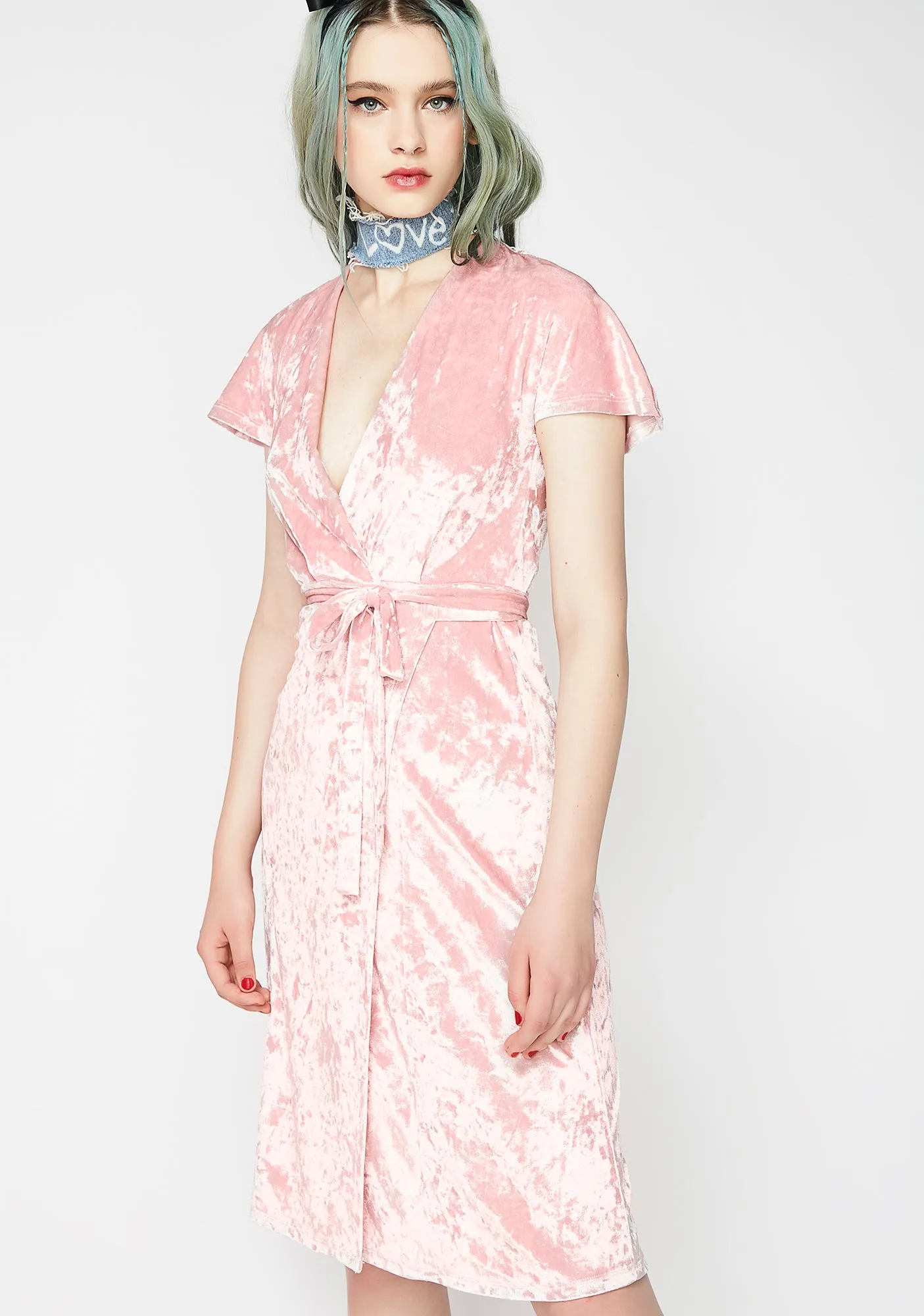 Flirt Back Wrap Dress