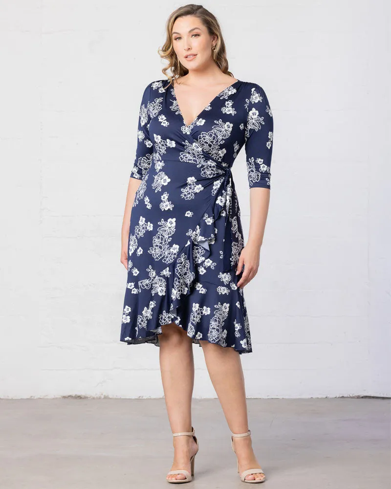 Flirty Flounce Wrap Dress - Sale!