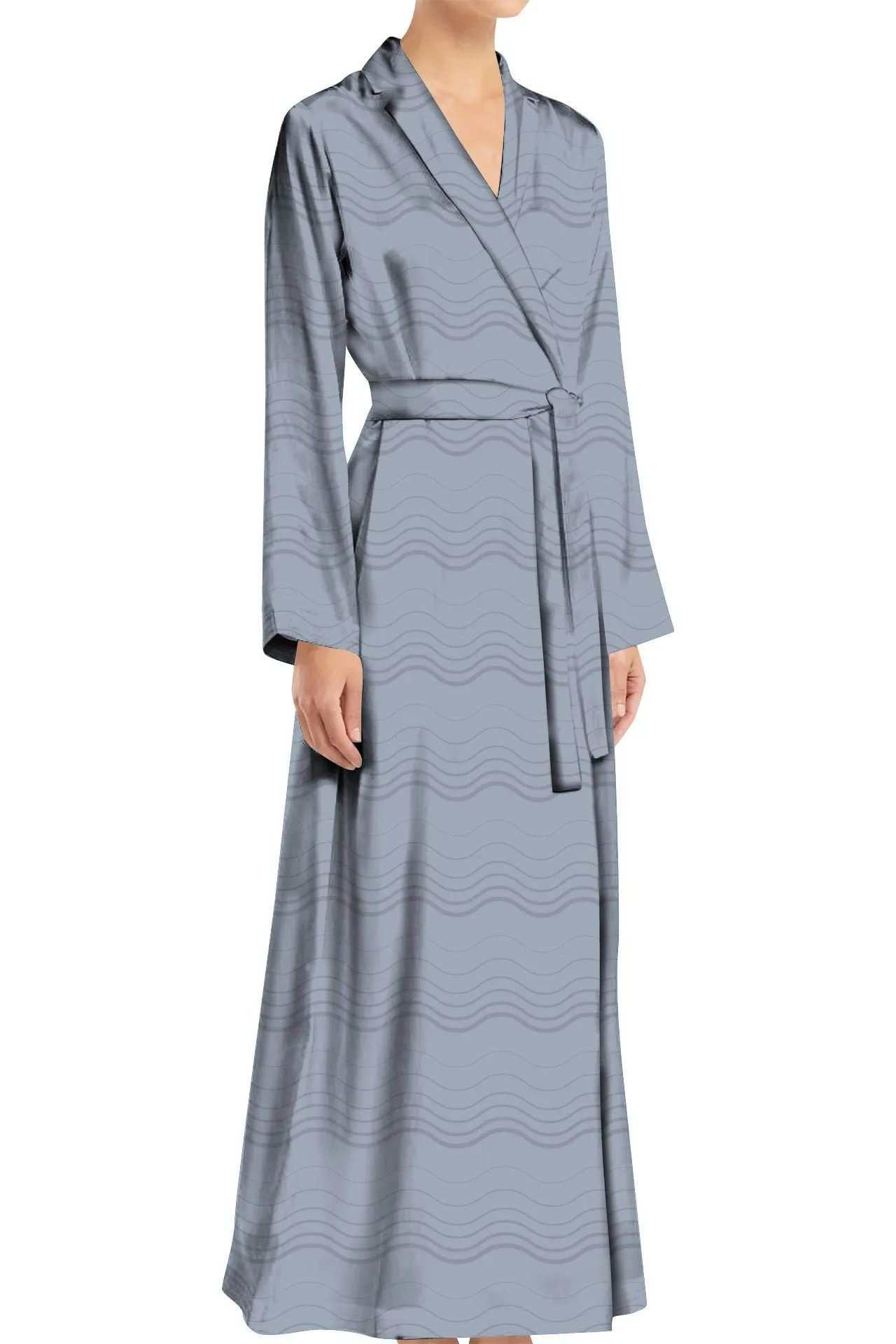 Floor Length Wrap Dress