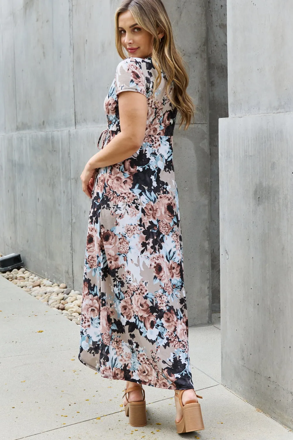 Floral Maxi Wrap Dress