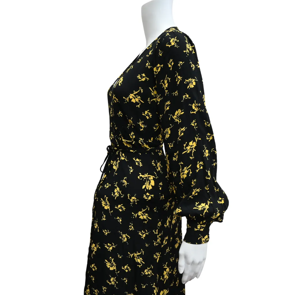 Floral Print Wrap Dress
