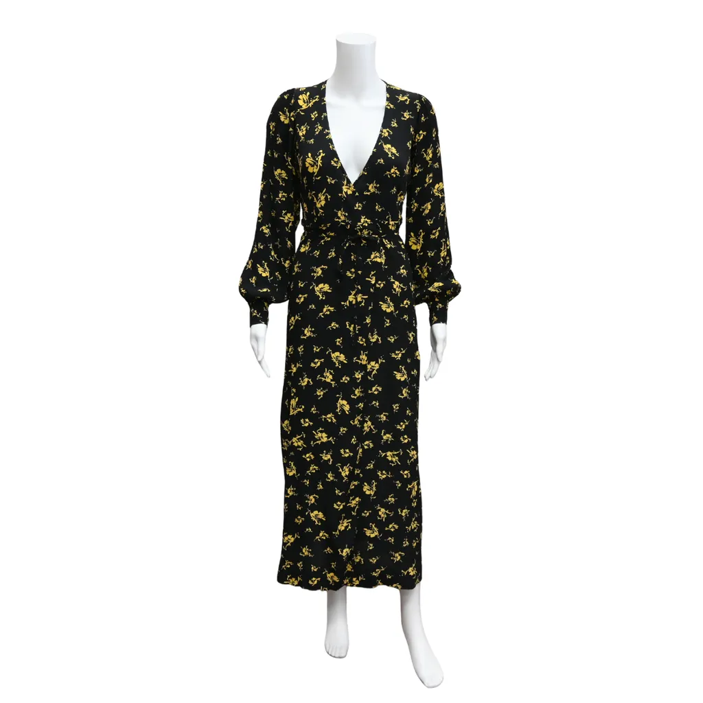Floral Print Wrap Dress