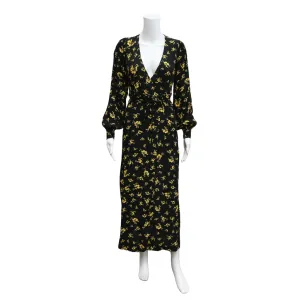 Floral Print Wrap Dress